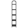 vidaXL B&uuml;cherregal Schwarz Eichen-Optik 60 x 30 x 183 cm Holzwerkstoff
