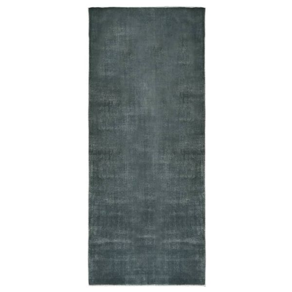 vidaXL Teppichl&auml;ufer Waschbar Faltbar Grau 60x200 cm Polyester