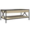 vidaXL Couchtisch mit Infinity-LED Sonoma-Eiche 90x50x38 cm