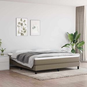 vidaXL Taschenfederkernmatratze Mittel Taupe 180x200x20 cm Stoff