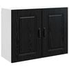 vidaXL Geschirrsp&uuml;lerfront Kalmar Schwarz Eichen-Optik 80 x 31 x 60 cm