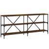 vidaXL Konsolentisch R&auml;uchereiche 180x30x75 cm Holzwerkstoff und Eisen