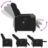 vidaXL Massagesessel Schwarz Stoff
