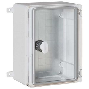 vidaXL Steuerschrank Grau 18 x 13 x 24 cm ABS Kunststoff