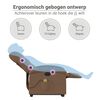 vidaXL Elektrischer Massagesessel mit Aufstehhilfe Braun Stoff
