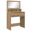 vidaXL Schlafzimmer-Frisiertische Artisan-Eiche 80 x 39,6 x 135 cm