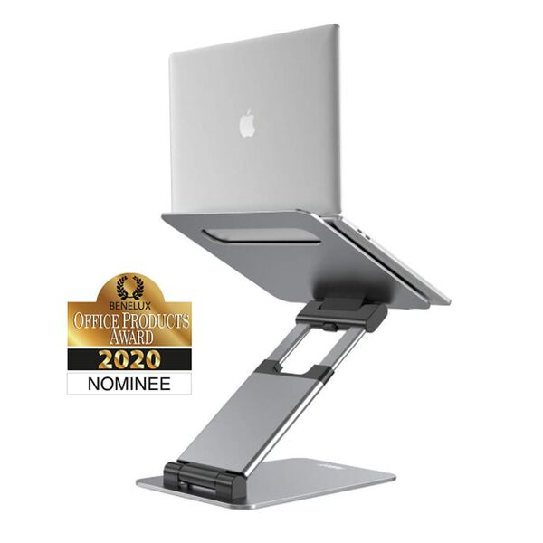 ErgoLine Laptopst&auml;nder Tall Verstellbar 28x28x10 cm Silbern