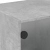 vidaXL Couchtisch mit Glast&uuml;ren Betongrau 68x50x42 cm