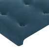 vidaXL Boxspringbett mit Matratze & LED Dunkelblau 120x200 cm Samt