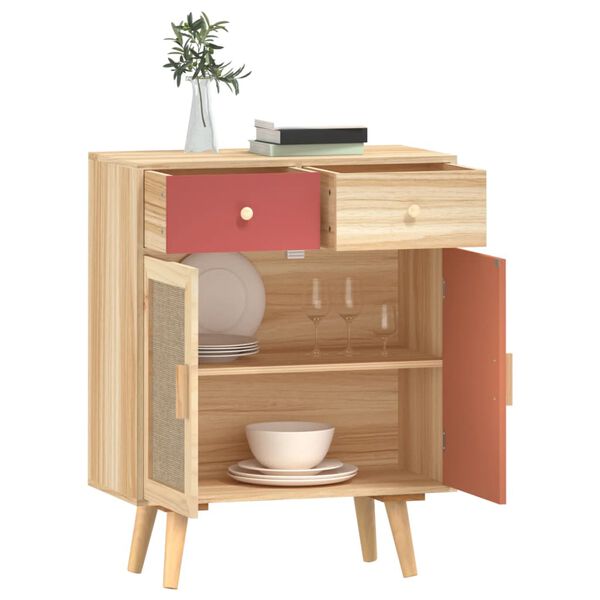 vidaXL Sideboard mit Schubladen 60x30x75,5 cm Holzwerkstoff