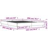 vidaXL Bettgestell Wei&szlig; 160x200 cm Holzwerkstoff