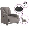 vidaXL Massagesessel Elektrisch Taupe Stoff