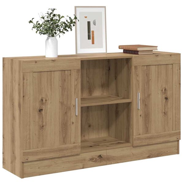 vidaXL Sideboard Artisan-Eiche 120x30,5x70 cm Holzwerkstoff
