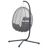 vidaXL H&auml;ngendes Ei-Stuhl Anthrazit und Grau 104 x 100 x 191 cm