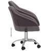vidaXL Esszimmerst&uuml;hle 6 Stk. Drehbar Taupe Stoff