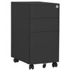 vidaXL Aktenschrank mit Rollen Anthrazit 30x45x59 cm Stahl