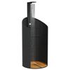 vidaXL Gartendusche Schwarz 100x100x241,5 cm Poly Rattan Akazienholz