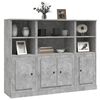 vidaXL Highboards 3 Stk. Betongrau Holzwerkstoff