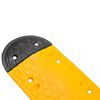 vidaXL Bodenschwelle Gelb & Schwarz 129x32,5 x4 cm Gummi