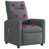 vidaXL Massage-Relaxsessel, Stoff, Dunkelgrau