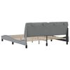 vidaXL Bettgestell ohne Matratze Hellgrau 180x200 cm Stoff