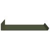 vidaXL Schwebendes Regal 2 pcs Olive Gr&uuml;n 40 x 18 x 2,5 cm Stahl