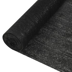 vidaXL Zaunblende Schwarz 1x25 m HDPE 150 g/m&sup2;
