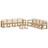 vidaXL Outdoor-Sofagarnitur 9 pcs Wei&szlig; 59 x 59 x 37 cm