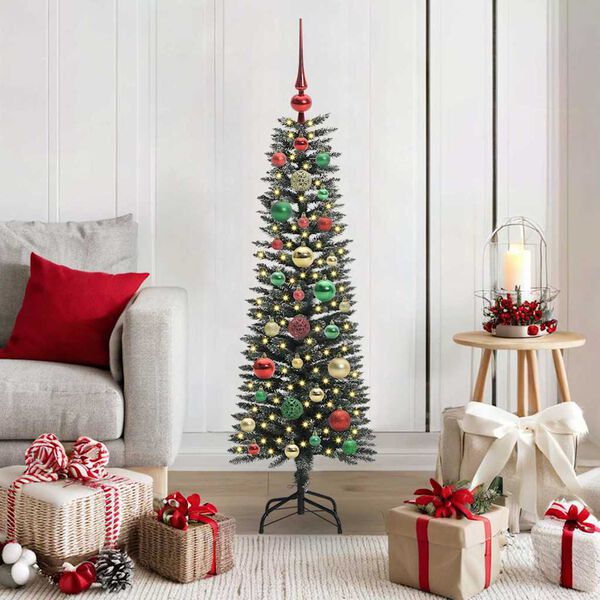 vidaXL K&uuml;nstlicher Weihnachtsbaum mit 150 LEDs mit St&auml;nder Gr&uuml;n 120 cm