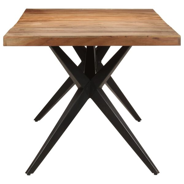 vidaXL Esstisch 200x90x76 cm Akazie Massivholz