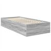 vidaXL Bettrahmen mit Kopfteil Graues Sonoma 75 x 190 cm Holzwerkstoff