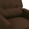vidaXL Massagesessel Dunkelbraun Stoff