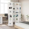 vidaXL 4-tlg. Raumteiler Wei&szlig; Massivholz Paulownia