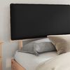 vidaXL Bettgestell mit gepolstertem Kopfteil Schwarz 200 x 200 cm