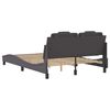 vidaXL Bettgestell "Viana" ohne Matratze Grau 140x190 cm Kunstleder