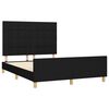 vidaXL Bettgestell ohne Matratze Schwarz 140x190 cm Stoff