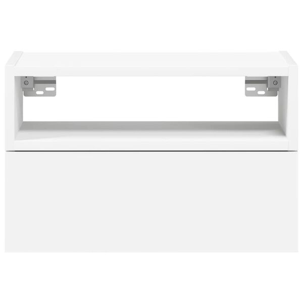 vidaXL Wand-Nachttisch Wei&szlig; 45x26x28,5 cm