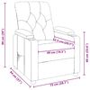vidaXL Relaxsessel Dunkelbraun Stoff