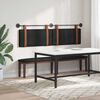 vidaXL H&auml;ngevorderseite Uni Schwarz 170 x 55 x 5 cm Antikes PU