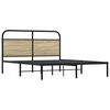 vidaXL Bettgestell ohne Matratze 160x200 cm Sonoma-Eiche Holzwerkstoff