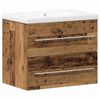vidaXL Waschbeckenschrank 2 stk. Altholz 60 x 38,5 x 48 cm