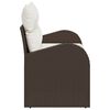 vidaXL Gartensofa Braun 124 x 62 x 69cm Poly-Rattan