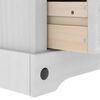 vidaXL Nachttisch Wei&szlig; 45 x 35 x 64 cm Massives Kiefernholz