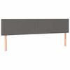 vidaXL Bettgestell ohne Matratze Grau 120x190 cm Kunstleder
