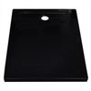 vidaXL Duschtasse ABS Rechteckig Schwarz 80&times;110 cm
