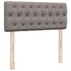 vidaXL Boxspringbett mit Matratze Taupe 120x190 cm Stoff