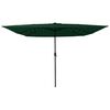 vidaXL Gartenparasol Grün und Schwarz 295 x 295 x 245 cm