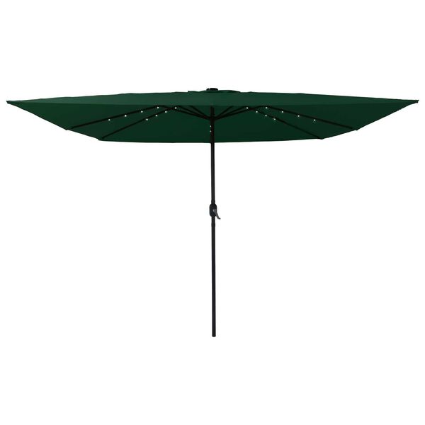 vidaXL Gartenparasol Grün und Schwarz 295 x 295 x 245 cm