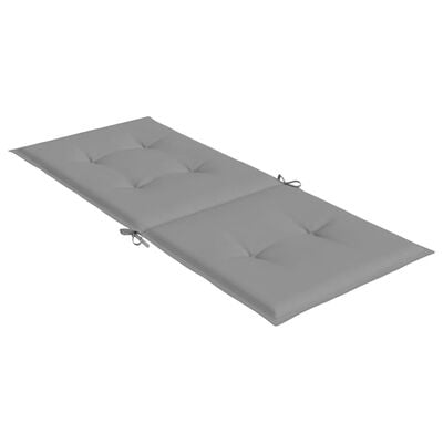 vidaXL Gartenstuhlauflagen für Hochlehner 6 Stk. Grau 120x50x3cm Stoff