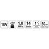 YATO Luftpumpe ohne Akku 18V